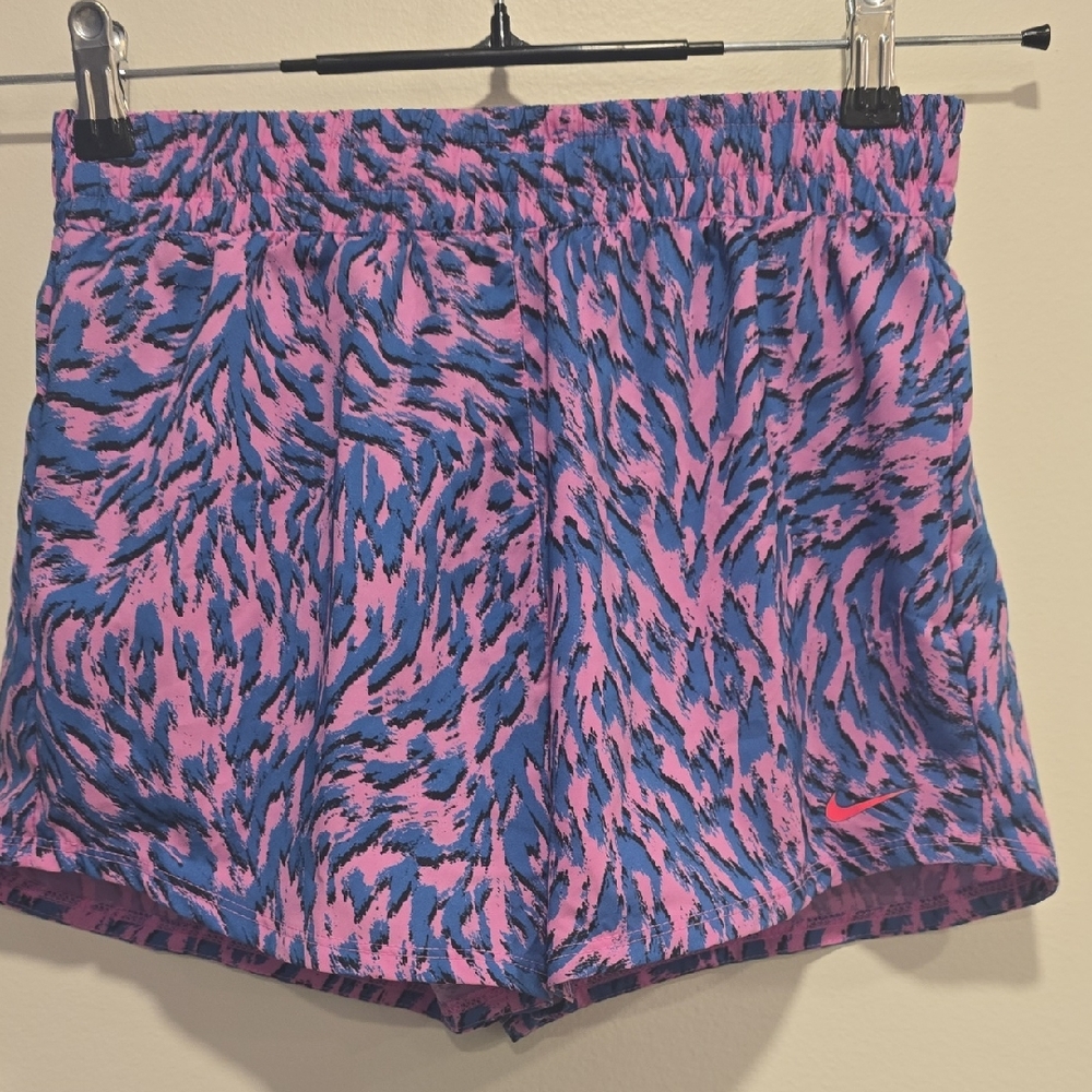 Nike Kids's Athletic Shorts in Pink and Blue Size Large Nwt